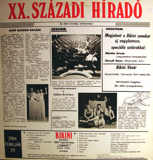 Bikini (3) : XX. Századi Híradó (LP, Album)