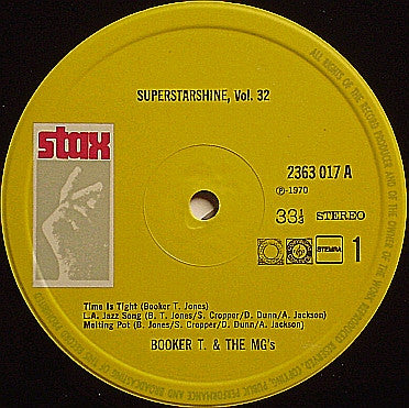 Booker T. & The M.G.'s* : Superstarshine Vol. 32 (LP, Comp)