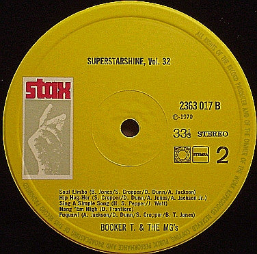 Booker T. & The M.G.'s* : Superstarshine Vol. 32 (LP, Comp)