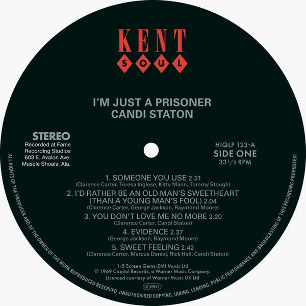 Candi Staton : I'm Just A Prisoner (LP, Album, RE)