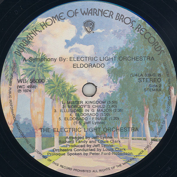 Electric Light Orchestra : Eldorado - A Symphony By The Electric Light Orchestra (LP, Album)