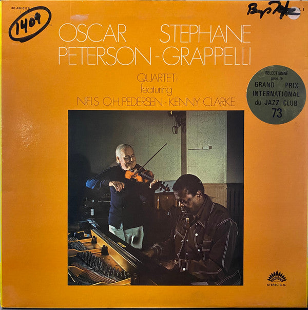 Oscar Peterson - Stéphane Grappelli Quartet Featuring Niels-Henning Ørsted Pedersen - Kenny Clarke : Oscar Peterson - Stéphane Grappelli Quartet Vol. 1 (LP, Album, Gat)