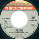 Elton John & France Gall : Les Aveux / Donner Pour Donner (7", Single)