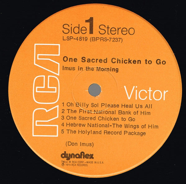 Imus In The Morning : One Sacred Chicken To Go (LP, Album)