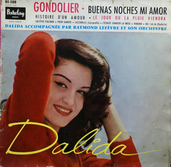 Dalida Accompagnée Par Raymond Lefèvre Et Son Grand Orchestre : Gondolier (10", Album)