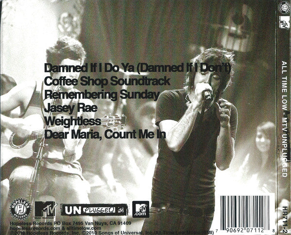 All Time Low : MTV Unplugged (CD, EP, Dig + DVD-V, Dig)