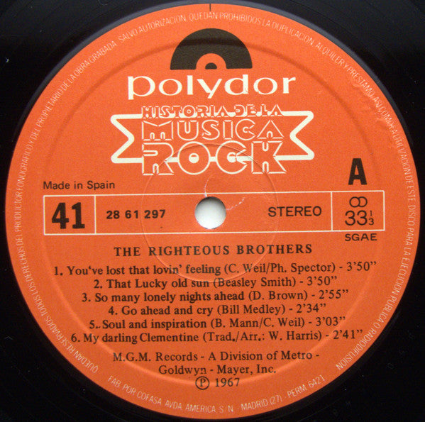 The Righteous Brothers : The Righteous Brothers (LP, Comp)