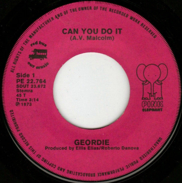 Geordie : Can You Do It (7", Single)