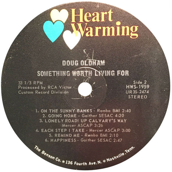 Doug Oldham : Something Worth Living For (LP)