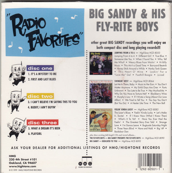 Big Sandy And His Fly-Rite Boys : Radio Favorites (3x7", Single)