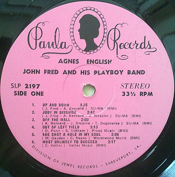 John Fred & His Playboy Band : Agnes English (LP, Album, Pin)