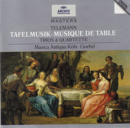 Georg Philipp Telemann, Musica Antiqua Köln, Reinhard Goebel : Tafelmusik - Musique De Table (Trios & Quartette) (CD, Album)