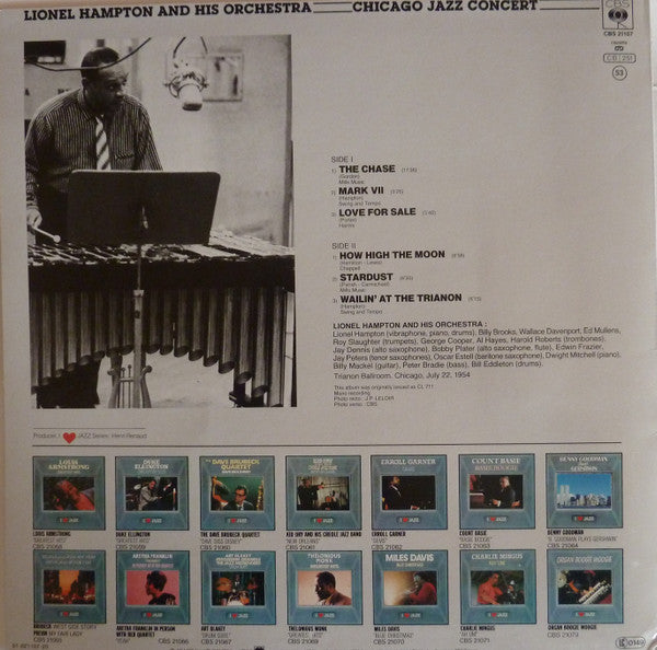 Lionel Hampton And His Orchestra : Chicago Jazz Concert (LP, Album, Mono, RE)