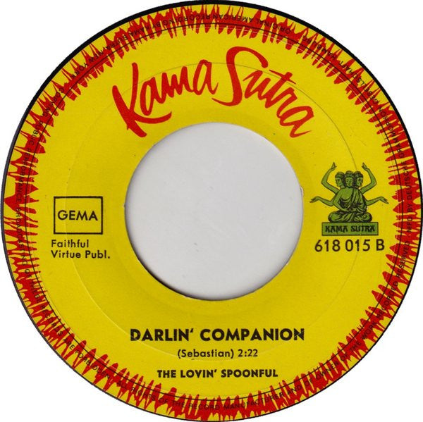 The Lovin' Spoonful : Darling Be Home Soon / Darlin' Companion (7", Single)