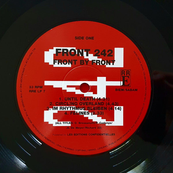 Front 242 : Front By Front (LP, Album, RE)