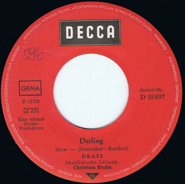 Drafi Deutscher : Sweet Dreams For You My Love / Darling (7", Single)