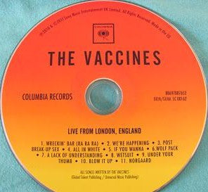 The Vaccines : Live From London, England (CD, Ltd)