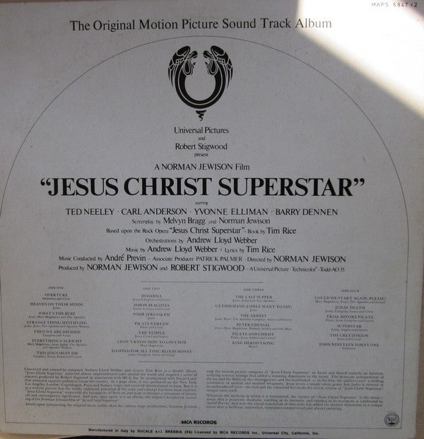 Various : Jesus Christ Superstar (The Original Motion Picture Sound Track Album) (2xLP, Album, Gat)