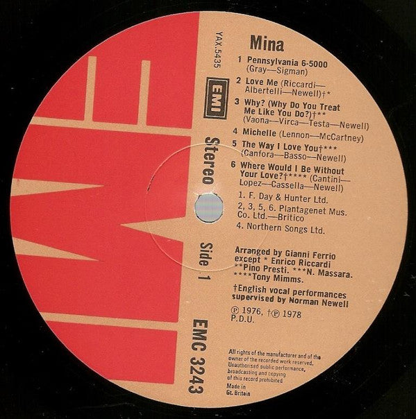 Mina (3) : Mina (LP, Comp)