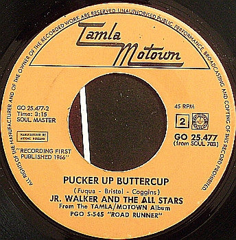 Junior Walker & The All Stars : Money (That's What I Want) / Pucker Up Buttercup (7", Single)