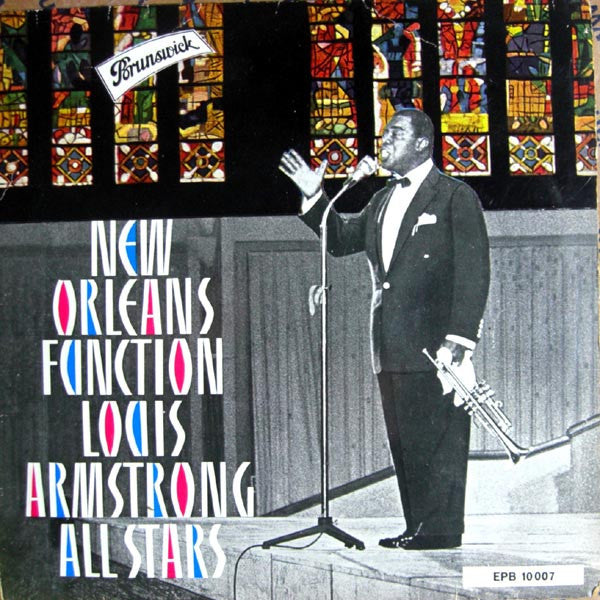 Louis Armstrong And His All-Stars : New Orleans Function / On The Sunny Side Of The Street (7", EP)