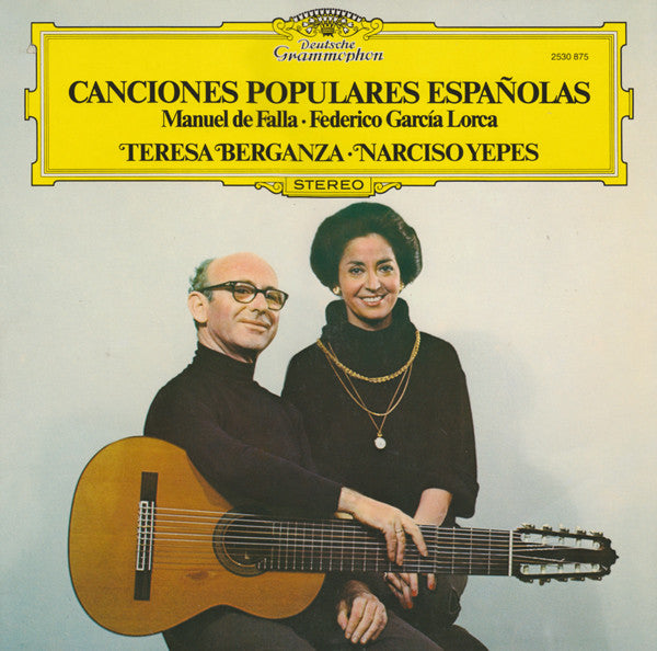Manuel De Falla · Federico García Lorca - Teresa Berganza · Narciso Yepes : Canciones Populares Españolas (LP, Album)