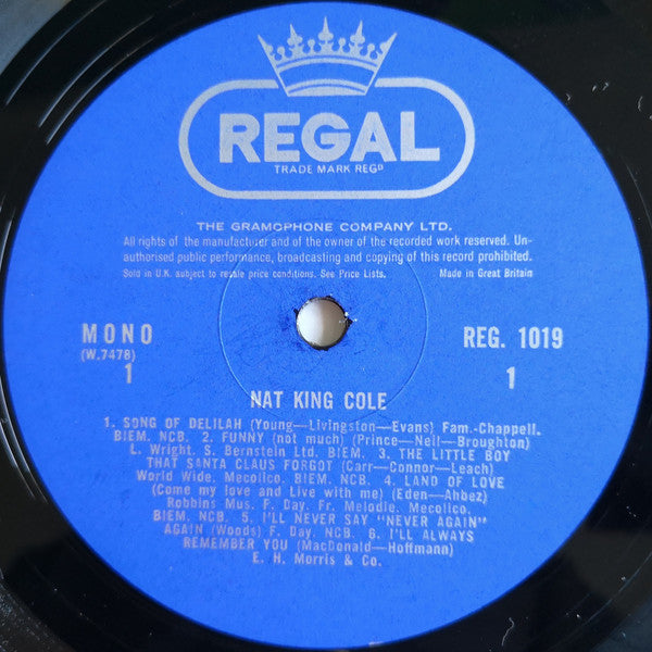 Nat King Cole : Nat King Cole (LP, Comp, Mono)