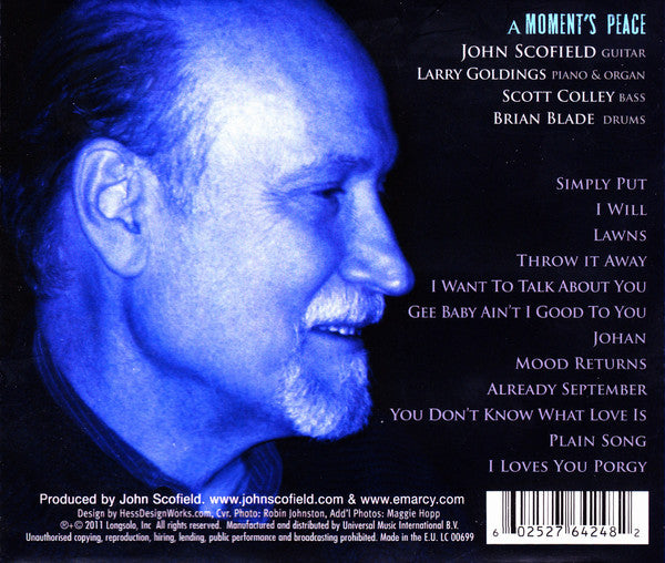 John Scofield : A Moment's Peace (CD, Album)