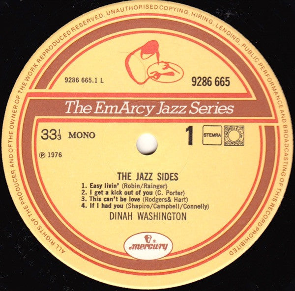 Dinah Washington : The Jazz Sides (2xLP, Comp)