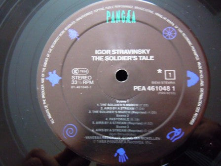Igor Stravinsky, Vanessa Redgrave, Sting, Ian Mckellen : The Soldier's Tale - Histoire Du Soldat - Geschichte Vom Soldaten (LP, Album)