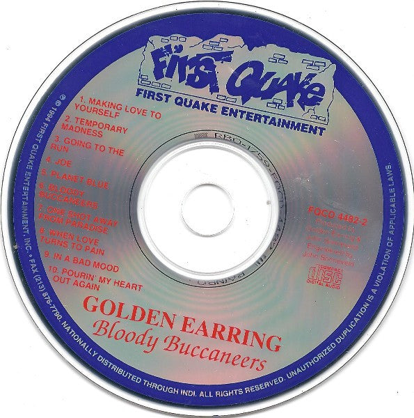 Golden Earring : Bloody Buccaneers (CD, Album, RE)