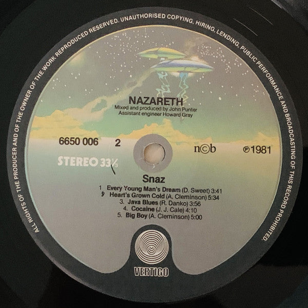 Nazareth (2) : 'Snaz (2xLP, Album, Gat)