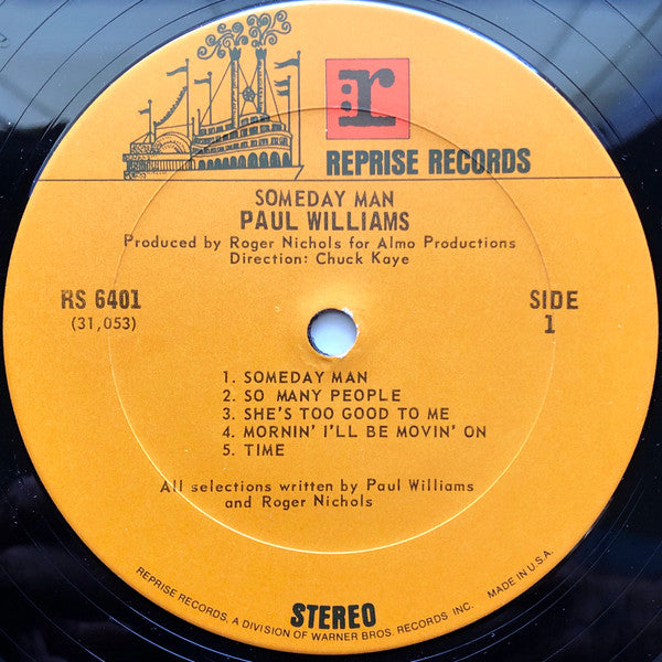 Paul Williams (2) : Someday Man (LP, Album)