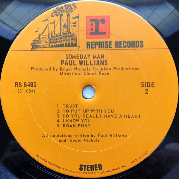 Paul Williams (2) : Someday Man (LP, Album)