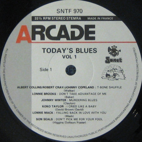 Various : Today's Blues - Volume 1 (LP, Comp)