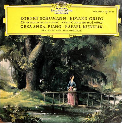 Robert Schumann / Edvard Grieg - Géza Anda, Rafael Kubelik, Berliner Philharmoniker : Klavierkonzerte In A-moll (LP, Mono)