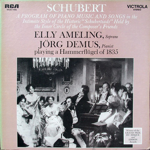 Franz Schubert – Elly Ameling, Jörg Demus : A Program Of Piano Music And Songs (LP)