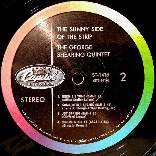 The George Shearing Quintet : On The Sunny Side Of The Strip (LP)