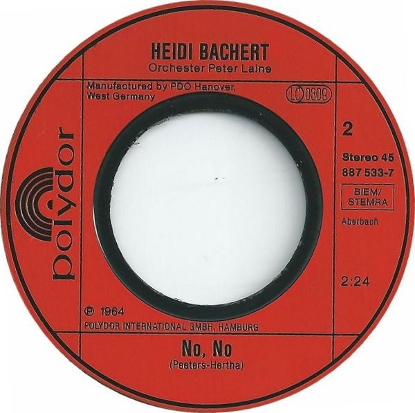 Heidi Bachert : My Boy Lollipop (7", Single, RE)