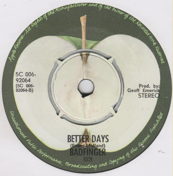 Badfinger : No Matter What (7", Single)