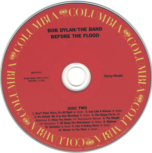 Bob Dylan / The Band : Before The Flood (2xCD, Album, RE, RM)