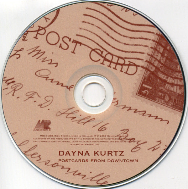 Dayna Kurtz : Postcards From Downtown (CD, Album)