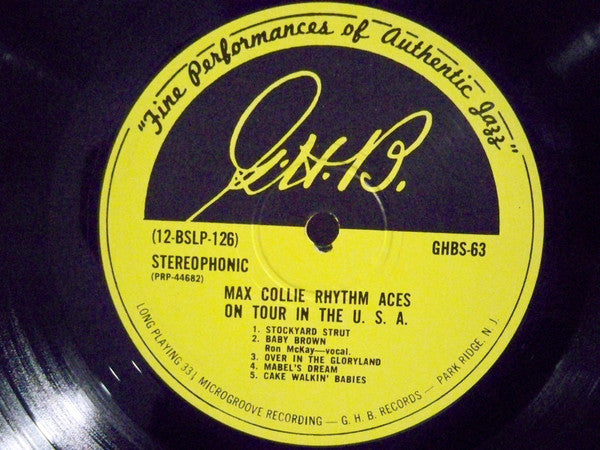 Max Collie Rhythm Aces : On Tour In The U.S.A. (LP, Album)