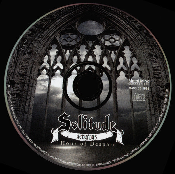 Solitude Aeturnus : Hour Of Despair (DVD-V + CD, Album + Ltd, S/Edition)