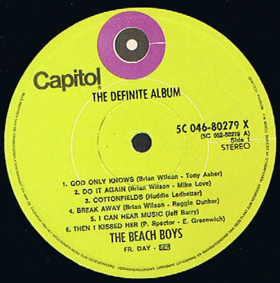 The Beach Boys : The Definite Album (LP, Comp, Gat)