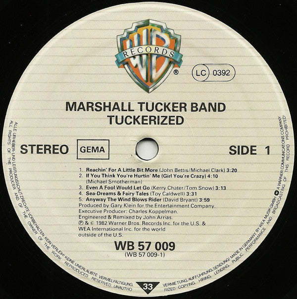 The Marshall Tucker Band : Tuckerized (LP)