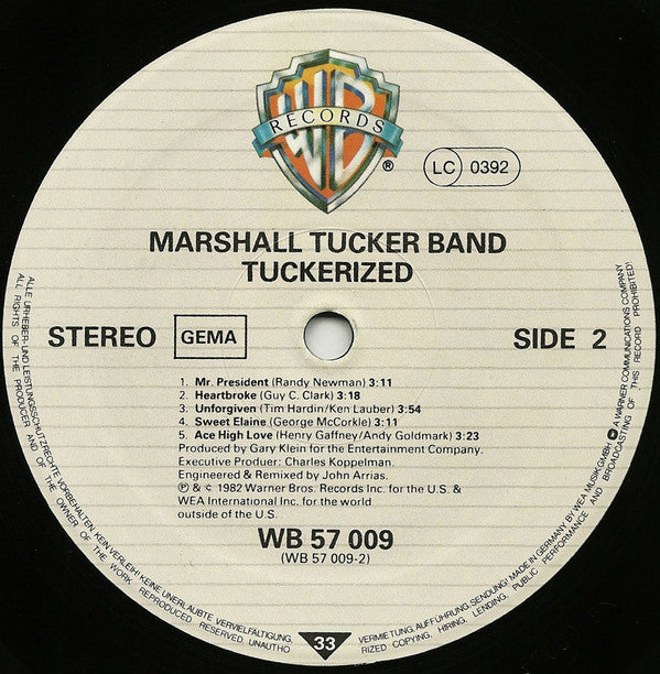 The Marshall Tucker Band : Tuckerized (LP)