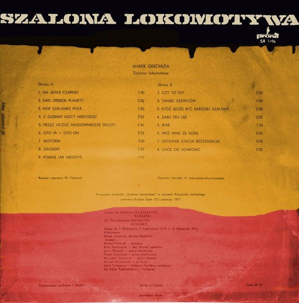 Marek Grechuta - Szalona Lokomotywa (LP Tweedehands) - Discords.nl