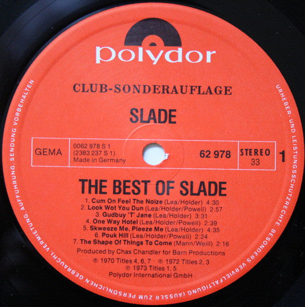 Slade - The Best Of Slade (LP Tweedehands) - Discords.nl