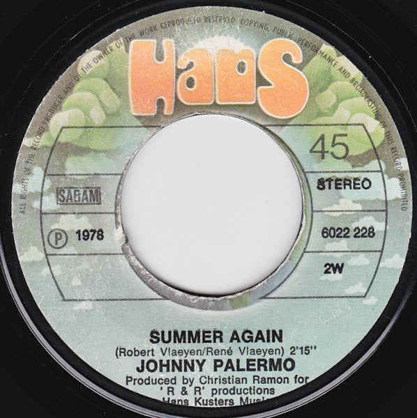 Johnny Palermo : Saturday Night (7")